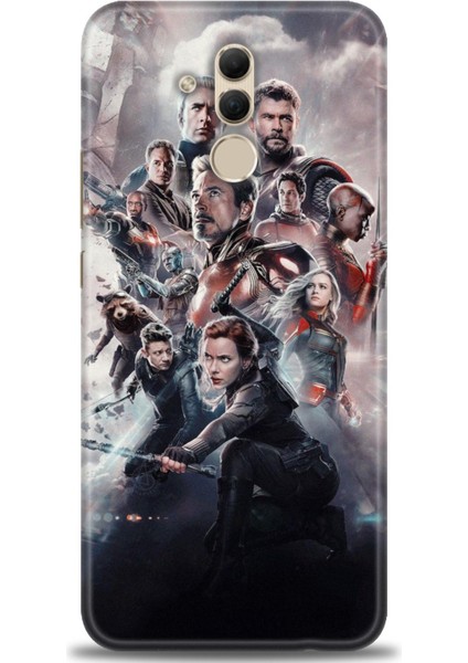 Huawei Mate 20 Lite Kılıf Hd Baskılı Kılıf + Seramik Tam Kaplayan Ekran Koruyucu 99