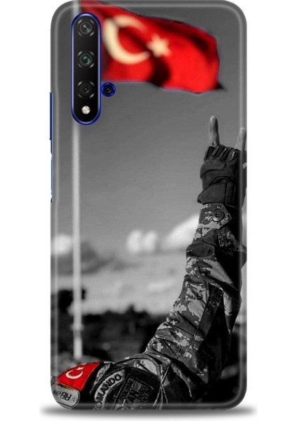 Huawei Honor 20 Kılıf Hd Baskılı Kılıf + Seramik Tam Kaplayan Ekran Koruyucu 35