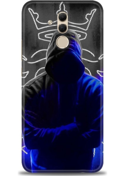 Huawei Mate 20 Lite Kılıf Hd Baskılı Kılıf + Seramik Tam Kaplayan Ekran Koruyucu 357