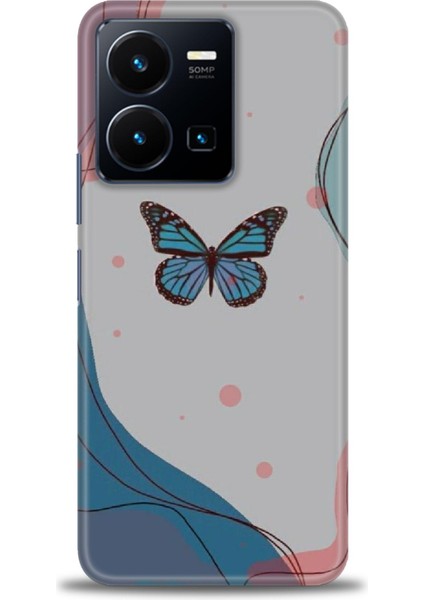 Vivo Y22S Kılıf Hd Baskılı Kılıf + Seramik Tam Kaplayan Ekran Koruyucu 185
