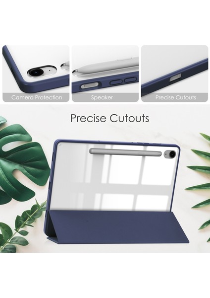 Samsung Galaxy Tab S10 Fe/ S9 Fe 5g 10.9 Inç/tab S9 11 Inç Için Hibrit Ince Kılıf S Kalem Tutucu, Şeffaf Arka Kabuklu Darbeye Dayanıklı Kapak, Otomatik Uyandırma/uyku (Yurt Dışından) modelleri