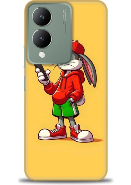 Vivo Y17S Kılıf Hd Baskılı Kılıf + Seramik Tam Kaplayan Ekran Koruyucu 401