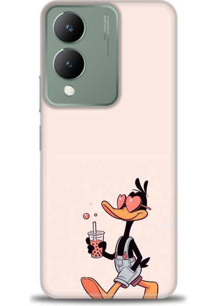 Vivo Y17S Kılıf Hd Baskılı Kılıf + Seramik Tam Kaplayan Ekran Koruyucu 407
