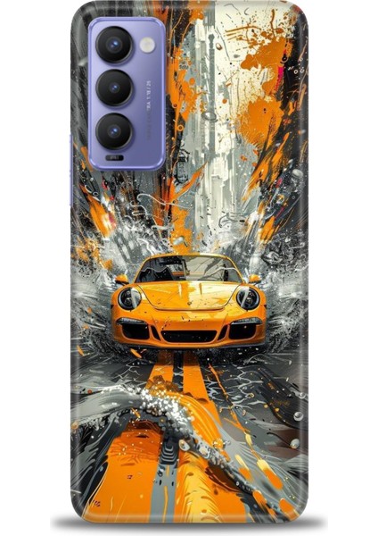Tecno Camon 18 Kılıf Hd Baskılı Kılıf + Seramik Tam Kaplayan Ekran Koruyucu 101