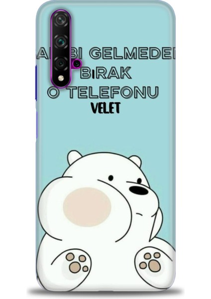 Huawei Nova 5t Kılıf Hd Baskılı Kılıf + Seramik Tam Kaplayan Ekran Koruyucu 160
