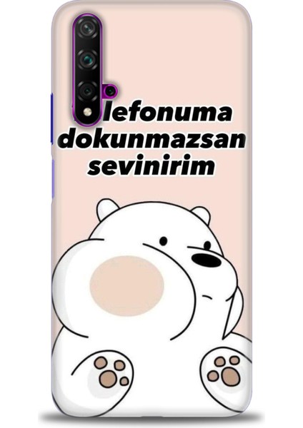 Huawei Nova 5t Kılıf Hd Baskılı Kılıf + Seramik Tam Kaplayan Ekran Koruyucu 158