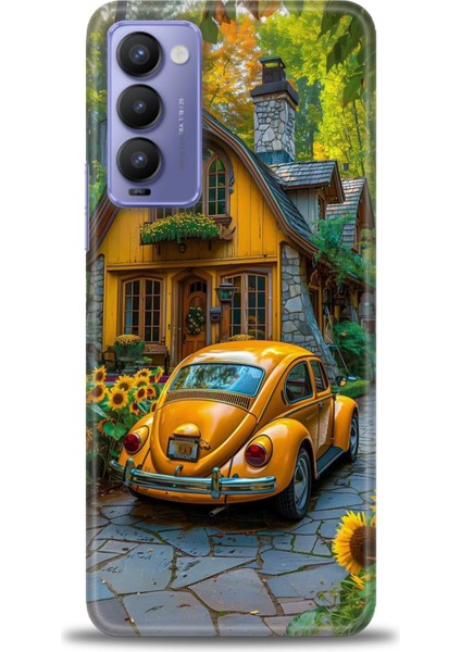 Tecno Camon 18P Kılıf Hd Baskılı Kılıf + Seramik Tam Kaplayan Ekran Koruyucu 110