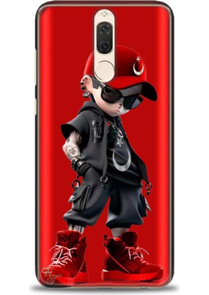 Huawei Mate 10 Lite Kılıf Hd Baskılı Kılıf + Seramik Tam Kaplayan Ekran Koruyucu 250