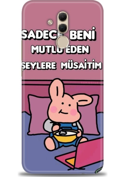 Huawei Mate 20 Lite Kılıf Hd Baskılı Kılıf + Seramik Tam Kaplayan Ekran Koruyucu 166
