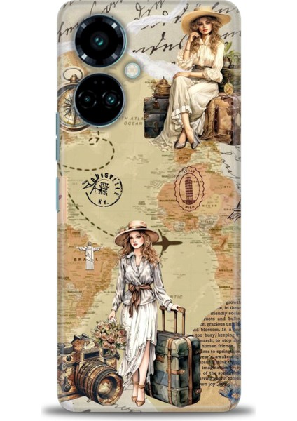 Tecno Camon 19 Pro Kılıf Hd Baskılı Kılıf + Seramik Tam Kaplayan Ekran Koruyucu 270