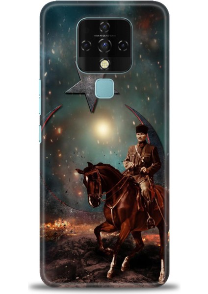 Tecno Camon 16 Kılıf Hd Baskılı Kılıf + Seramik Tam Kaplayan Ekran Koruyucu 25