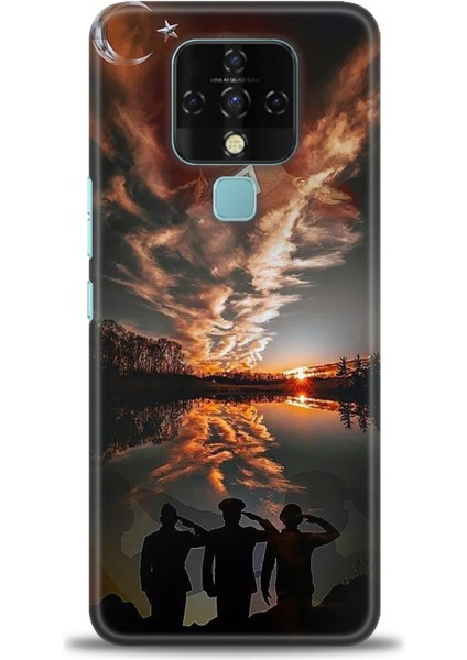 Tecno Camon 16 Kılıf Hd Baskılı Kılıf + Seramik Tam Kaplayan Ekran Koruyucu 26