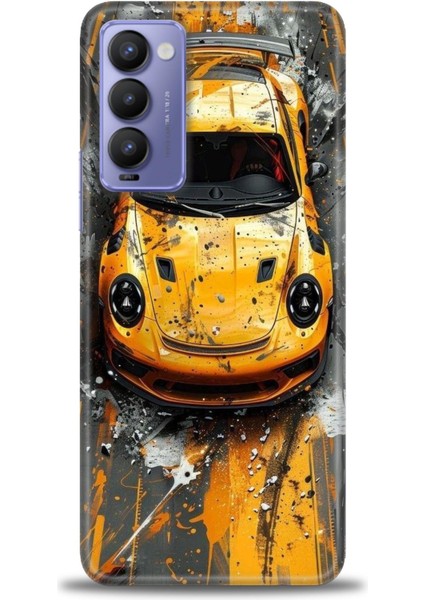 Tecno Camon 18 Kılıf Hd Baskılı Kılıf + Seramik Tam Kaplayan Ekran Koruyucu 104