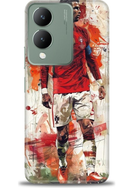 Vivo Y17S Kılıf Hd Baskılı Kılıf + Seramik Tam Kaplayan Ekran Koruyucu 2