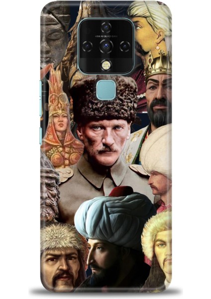 Tecno Camon 16 Kılıf Hd Baskılı Kılıf + Seramik Tam Kaplayan Ekran Koruyucu 466