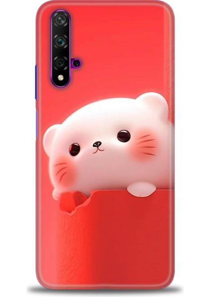 Huawei Nova 5t Kılıf Hd Baskılı Kılıf + Seramik Tam Kaplayan Ekran Koruyucu 75