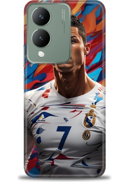 Vivo Y17S Kılıf Hd Baskılı Kılıf + Seramik Tam Kaplayan Ekran Koruyucu 6