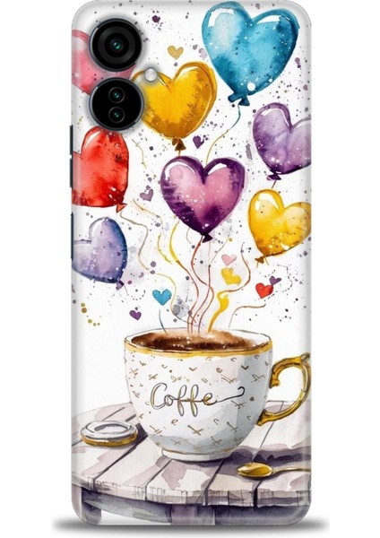 Tecno Camon 19 Neo Kılıf Hd Baskılı Kılıf + Seramik Tam Kaplayan Ekran Koruyucu 411