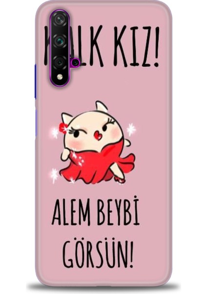 Huawei Nova 5t Kılıf Hd Baskılı Kılıf + Seramik Tam Kaplayan Ekran Koruyucu 165