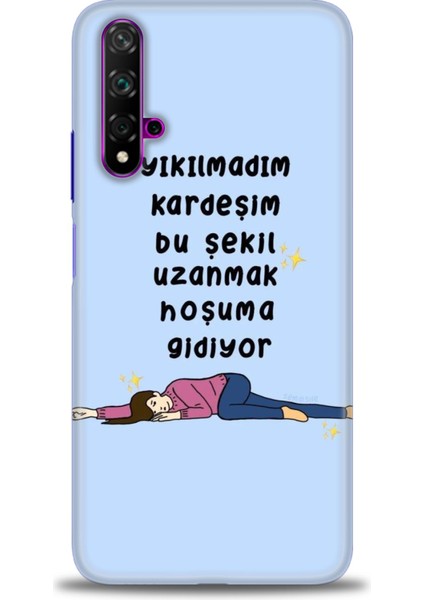 Huawei Nova 5t Kılıf Hd Baskılı Kılıf + Seramik Tam Kaplayan Ekran Koruyucu 169
