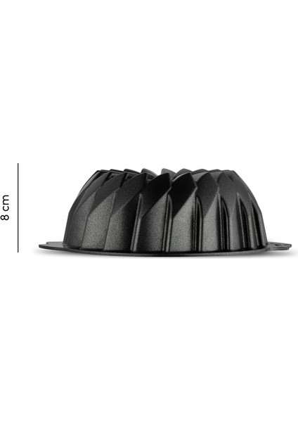 Shark Ceramic Black Yuvarlak Kek Kalıbı
