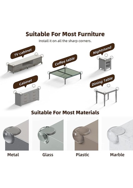 Silikon Şeffaf Masa Kenar , Köşe Koruması fırsatları