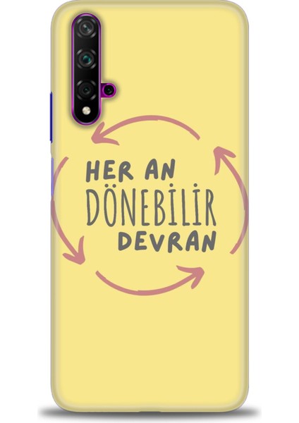 Huawei Nova 5t Kılıf Hd Baskılı Kılıf + Seramik Tam Kaplayan Ekran Koruyucu 167