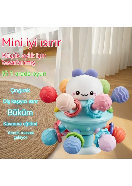 Luxixi Oyuncak 0-6 Ay Manhattan Atom Topu Çıngıraklı Yatak Zili Diş Tutucu Yatıştırıcı Oyuncak (Yurt Dışından)