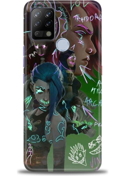 Tecno Pova Kılıf Hd Baskılı Kılıf + Seramik Tam Kaplayan Ekran Koruyucu 272
