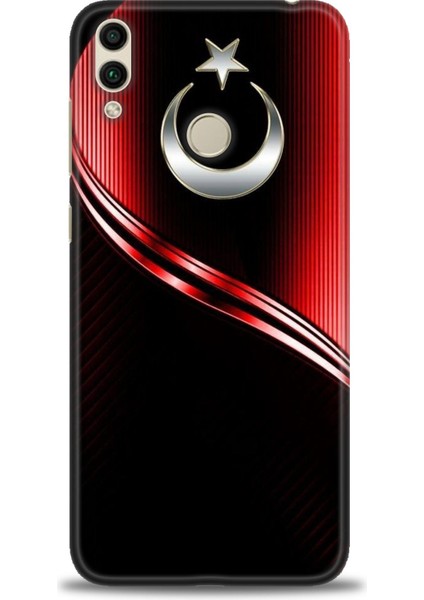Huawei Honor 8c Kılıf Hd Baskılı Kılıf + Seramik Tam Kaplayan Ekran Koruyucu 31