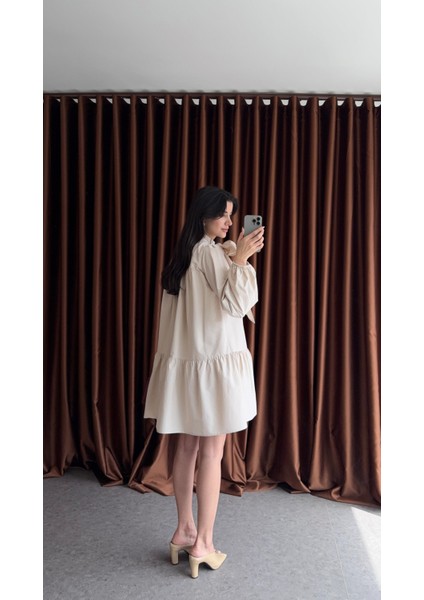 Poplin Krem Elbise fiyatları