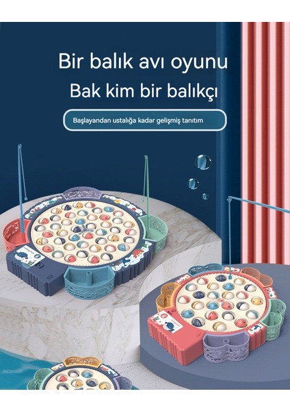 Çocuklar Için Eğitici Erken Eğitim Elektrikli Balıkçılık Eğitici Oyuncaklar (Yurt Dışından)