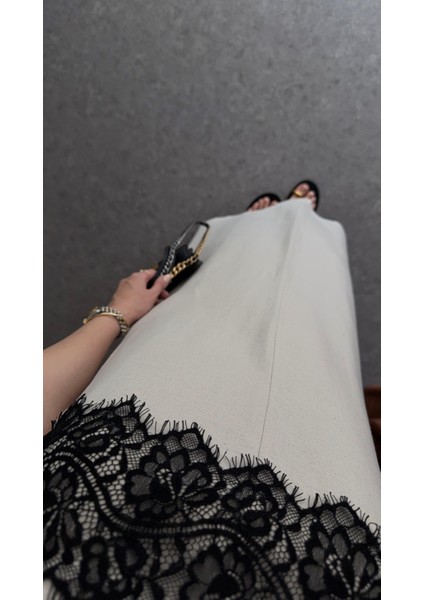 Siyah Dantelli Keten Elbise indirimleri