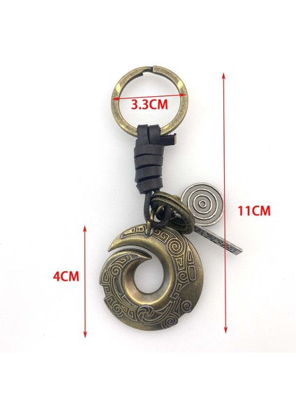 Etnik Stil Antika Ejderha Kanca Dokuma Araba Anahtarlık Zinciri Yüksek Dereceli Alaşım Kişilik Retro Kolye Yaratıcı Çekicilik (Yurt Dışından)