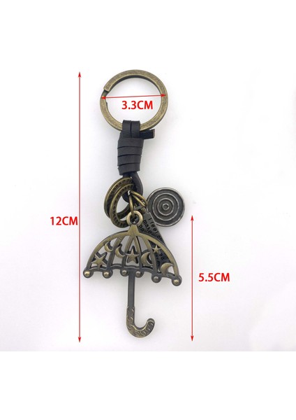 Avrupa ve Amerika Birleşik Devletleri Moda Retro Kişilik Içi Boş Şemsiye Anahtarlık Kolye Anahtar Çekicilik (Yurt Dışından)
