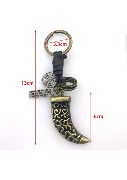 Erkek Metal Anahtarlık Deri Yaratıcı Küçük Hediyeler (Yurt Dışından)