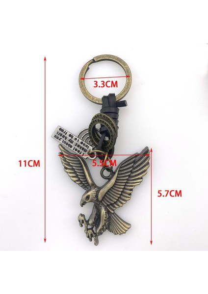Avrupa ve Amerika Birleşik Devletleri Klasik Modeller Kartal Yayılmış Kanatlar Metal Anahtarlık Süsler Kolye (Yurt Dışından)