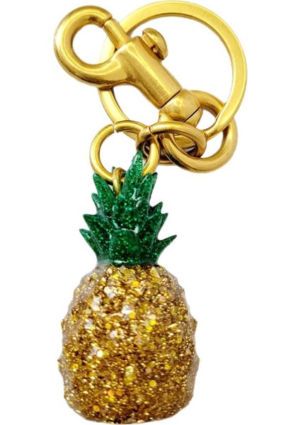 Yeni Gelen Reçine Sevimli Meyve Ananas Çanta Anahtarlık (Yurt Dışından)