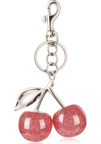 Simülasyon Kiraz Kristal Reçine Araba Anahtarlık Metal Kolye (Yurt Dışından)