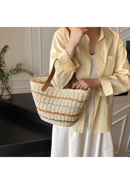 Mkjınmeı Kadın Yazlık Hasır Dokuma Çanta (Yurt Dışından) fiyatları