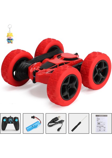 2.4g Tumble Çift Taraflı Seyahat Damperli Kamyon Uzaktan Kumandalı 4WD 360 Derece Döner Stunt Araba Uzaktan Kumandalı Oyuncak Araba (Yurt Dışından)