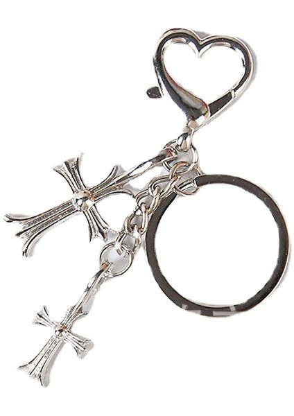 Ins Hot Niş All-Match Tatlı Kalp Anahtarlığının Kore Versiyonu (Yurt Dışından)