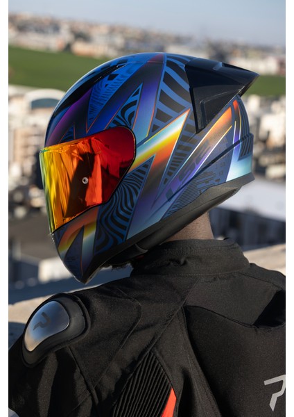 Rapıd 2 Race Optık Mat Mavi-Mor Kask indirimleri