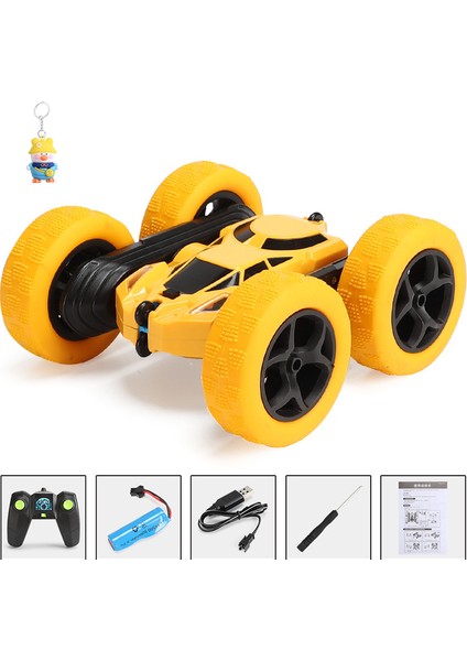 2.4g Tumble Çift Taraflı Seyahat Damperli Kamyon Uzaktan Kumandalı 4WD 360 Derece Döner Stunt Araba Uzaktan Kumandalı Oyuncak Araba (Yurt Dışından)