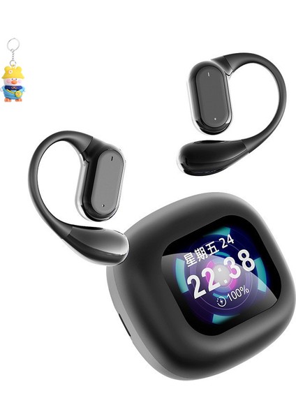 Aiçeviri Kulaklık Q18 Dijital Ekran Dokunmatik Ekran Bluetooth Kulaklık Kulak Içi Olmayan Kulak Tipi Ows Kablosuz Kulaklık (Yurt Dışından)