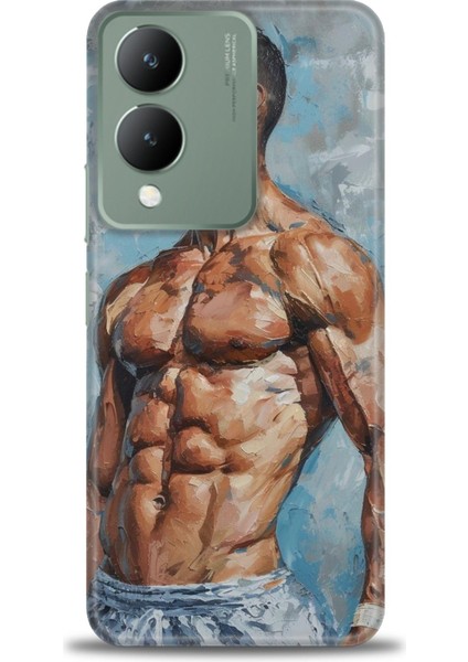 Vivo Y17S Kılıf Hd Baskılı Kılıf + Seramik Tam Kaplayan Ekran Koruyucu 4