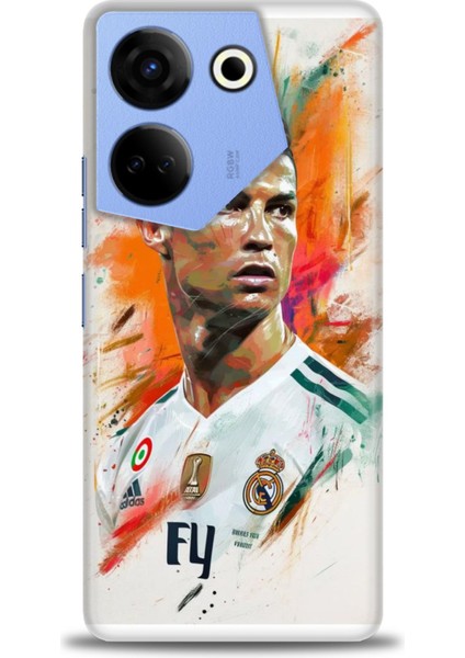 Tecno Camon 20 Pro 5g Kılıf Hd Baskılı Kılıf + Seramik Tam Kaplayan Ekran Koruyucu 7