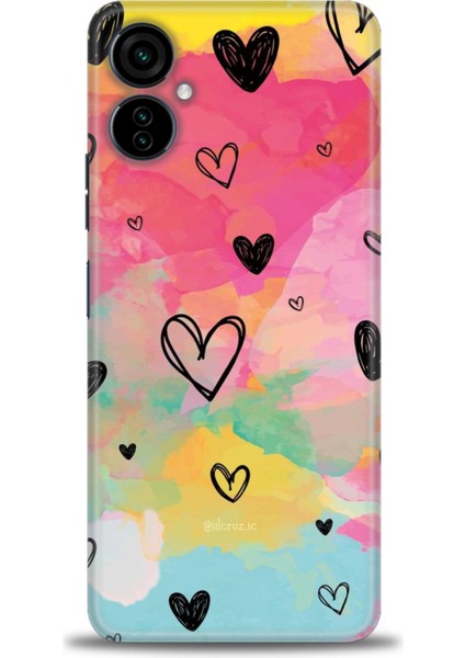 Tecno Camon 19 Neo Kılıf Hd Baskılı Kılıf + Seramik Tam Kaplayan Ekran Koruyucu 417
