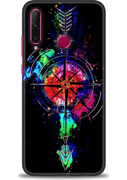 Huawei Honor 20 Lite Kılıf Hd Baskılı Kılıf + Seramik Tam Kaplayan Ekran Koruyucu 86