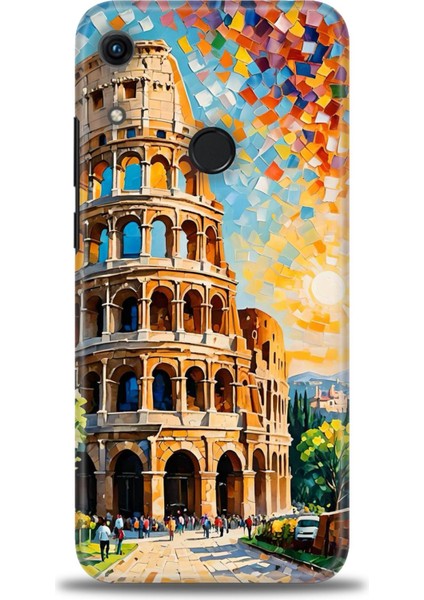 Huawei Honor 8A Kılıf Hd Baskılı Kılıf + Seramik Tam Kaplayan Ekran Koruyucu 262